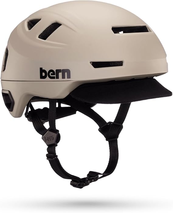 Bern Hudson MIPS Adult Commuter Bike Helmet with Rotational Impact Protection│Adjustable Safety Light Included│For Bikes, E Scooters, E Bikes +│Fully Certified