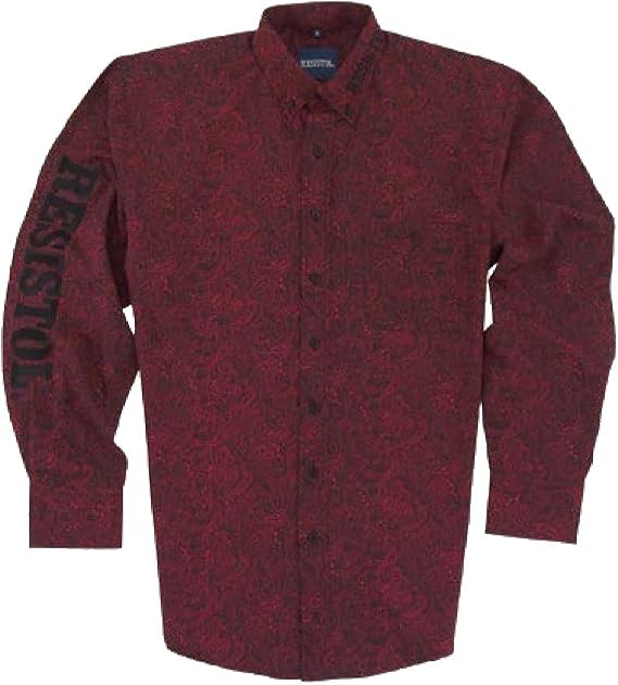 RESISTOL Men's Marketing Button Down Shirt