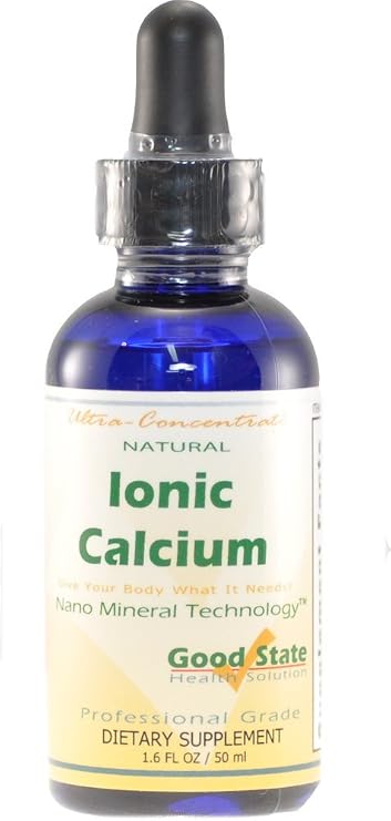 Good State | Liquid Calcium Supplement | Ionic Minerals | 10 Drops = 50 Mg | Liquid Calcium for Adults & Kids