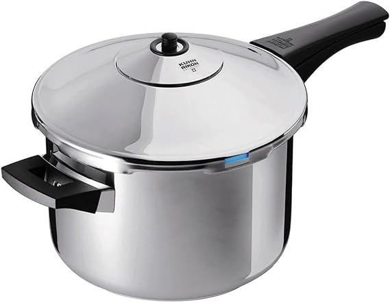 Kuhn Rikon Pressure Cooker Duromatic Inox 2.5L/20cm Food Steamer with Long Handle. Multi Cooker Hotpot with Auto Lock Lid. Stainless Steel Pot. Instant Cook Pot –
