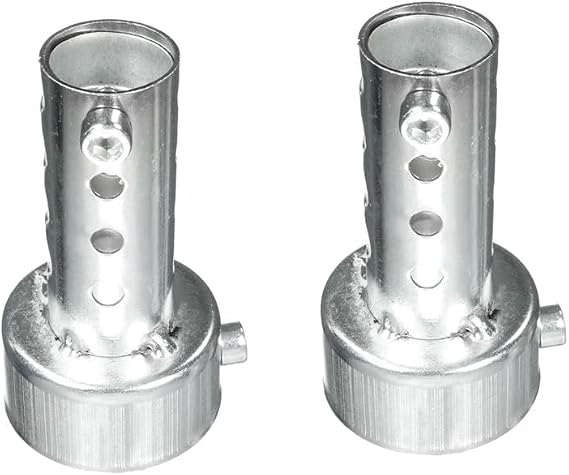 Car Spare Parts 2 Pcs Silver Motorcycle Exhaust Can Muffler Insert Baffle DB Killer Silencer, 45Mm & 48Mm Sturdy