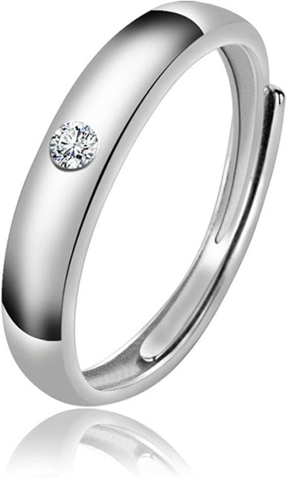 GAUEIOUR Yuta Okkotsu Sukuna Silver Cosplay Accessory Resizable Ring, Cubic Zirconia Rika Couple Adjustable Open Anime Promise Anniversary Jewelry Accessory