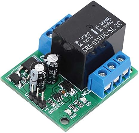 DR25E01 DPDT Relay Module Double Pole Double Throw Self Locking Bistable Relay Module Board (DC 6-24V) for LED Motor Smart Home Control