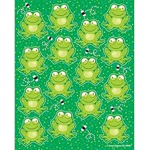 Carson Dellosa Frogs Spring Stickers - 90pc Fun Green Cheerful Seasonal Classroom Teacher Motivational Rewards, Awards, Incentives, Prizes, Good Work