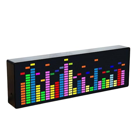 Led Music Spectrum Rhythm Display RGB Light Clock Voice Car Audio Level Indicator Vu Meter Atmosphere Lamp New 2025 High for Reliable Electronic Component, Precision, Stable Performance