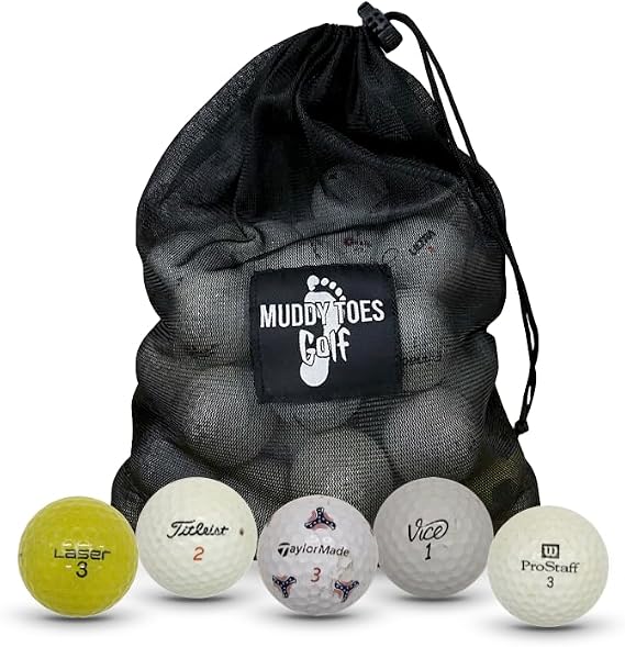 Balls - 48 Fair Condition Mix Used Golf Balls - Playable or Practice - Recycled for Men or Women