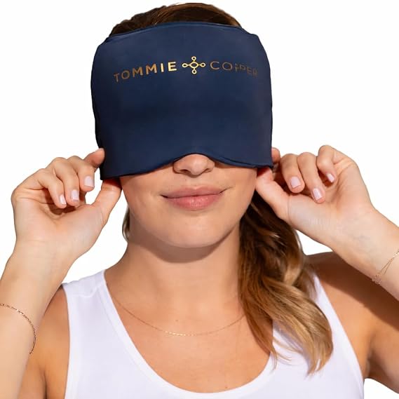 Tommie Copper BetterICE Migraine Relief Cap Cold Compression Head Wrap, Cooling Gel Ice Hat Mask, Soft Flexible Odorless Gel for Headache, Tension, Stress & Hangover Relief, One Size