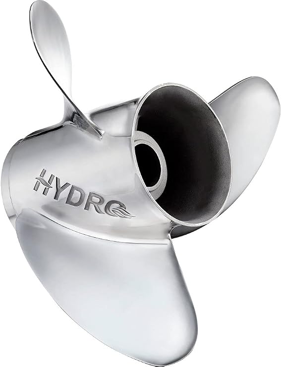 SOLAS 9581-143-17 Rubex Hydro Stainless Steel 3-Blade Propeller - RH, 14.25" Diameter x 17" Pitch , Black