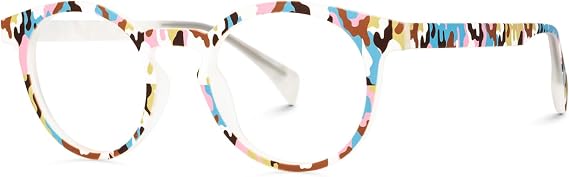 VOOGLAM Blue Light Glasses for Women Men Anti Eyestrain Dry Eyes UV Computer Phone TV Eyewear Fashion Minnie