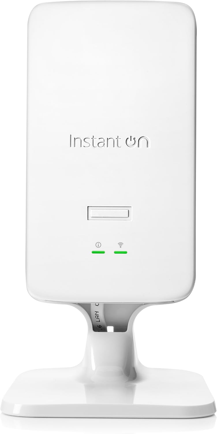 HPE Networking Instant On Access Point AP22D 2x2 WiFi 6 Indoor Wireless Access Point | Single-Room, Secure, Smart Mesh Support | Power Source Not Included | JP Model S1U77A