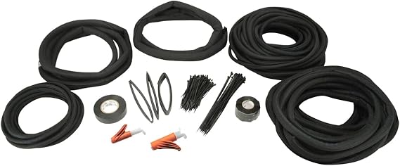 Design Engineering 010663 Easy Loom Split Sleeve Master Kit | Complete Vehicle Wire & Hose Protection | Abrasion, Heat & Element Resistant | Professional Install | Made in USA