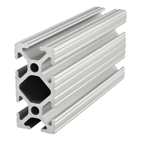 8020, 1020, 10 Series 1 Inch x 2 Inch T-Slotted Aluminum Extrusion DIY Extruded Linear Slot Bar Rail 80/20 (Clear Anodize, 48" Long)