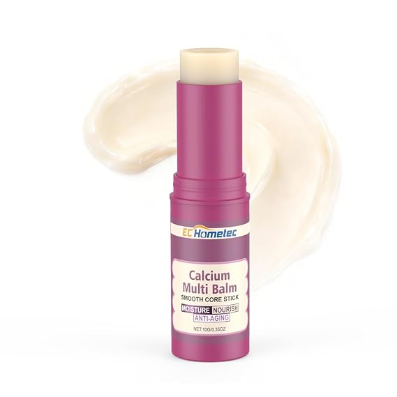 10g Calcium Volume Multi Balm Stick with Collagen & Natural Oils, Collagen Moisturizing Stick, Calcium Enriched Anti-Aging Firming Hydrating Balm, Multi-Purpose Skin Care for Eyes, Face & Neck