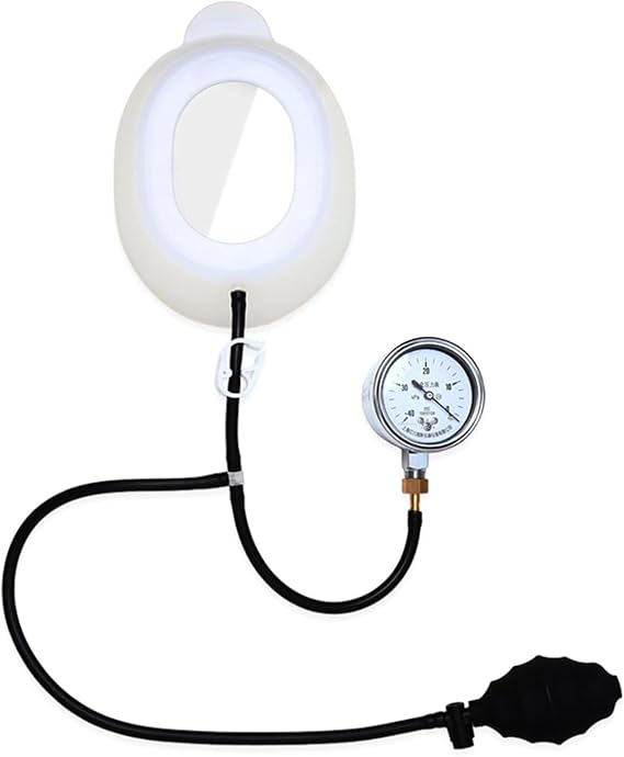 Pectus Excavatum Vacuum Bell Orthosis Brace with Pressure Gauge - Easy to Clean and Maintain for Adults and Children, Physical Correction of Pectus Excavatum