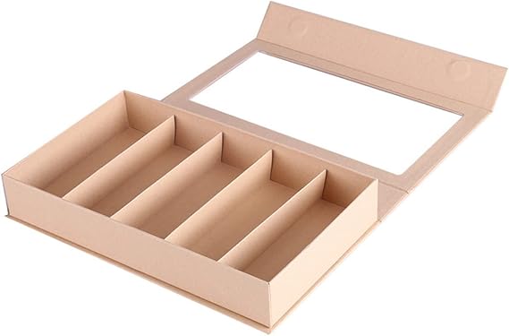 Eyeglass Storage Rack Portable Glasses Frame Case Fashion 5 Compartment Sunglass Storage Box Glasses Collection Display Box Jewelry Storage Box Eyeglass Organizer Display Rack