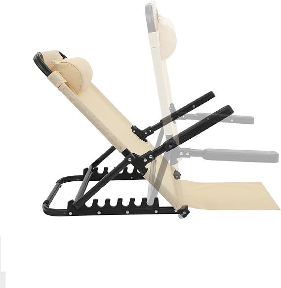 Adjustable Lifting Bed Backrest Portable Bed Backrest Support Chair-Lifting Back Rest Support, Adjustable Back Rest for Neck Head Lumbar, Khaki