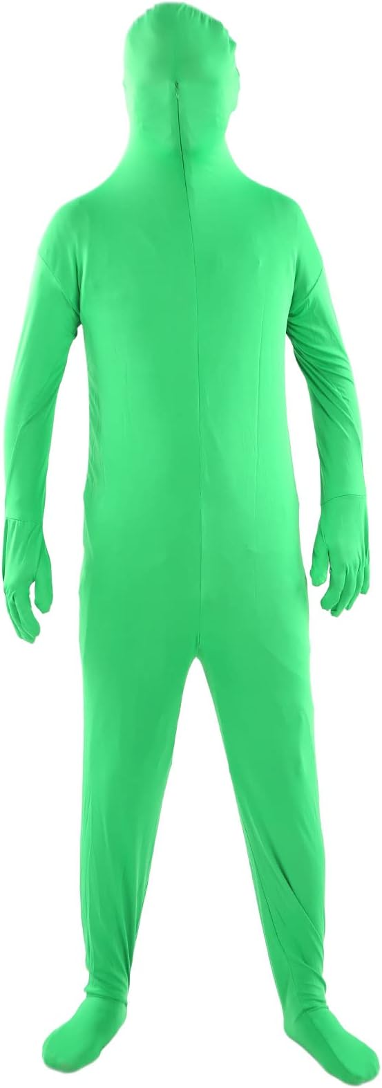 Photography Green Chromakey Bodysuit, Unisex Full Body Suit for Photo Video Effects, Smooth Wrinkle - Free Milk Fiber Costume with Back Zipper for Live Streaming and Film (180cm)