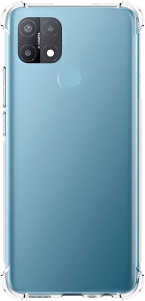 Case Compatible with OPPO A15, Slim Soft TPU Shockproof Anti-Scratch Phone Case Cover with Reinforced Corner Bumper Transparent