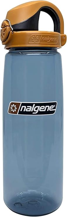 Nalgene On the Fly BPA-Free Water Bottle, Rhino with Brown/Black, 24 Oz | BPA Free Material