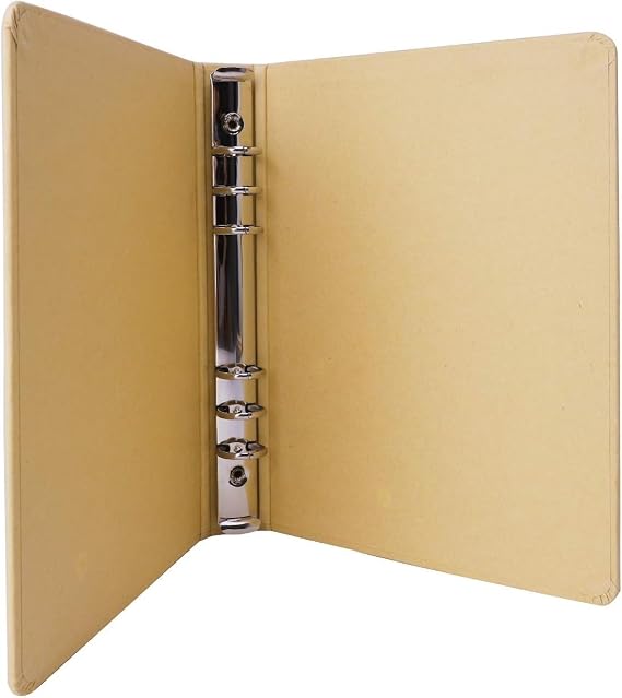 Round Ring Binder Protector for Diary Journal Inserted Sheets,School Office Supplies Loose Leaf Binder Folder File Cover Organizer Planner,Notebooks