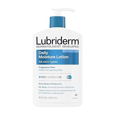 Lubriderm Daily Moisture Lotion Fragrance Free 16 oz Pack of 5