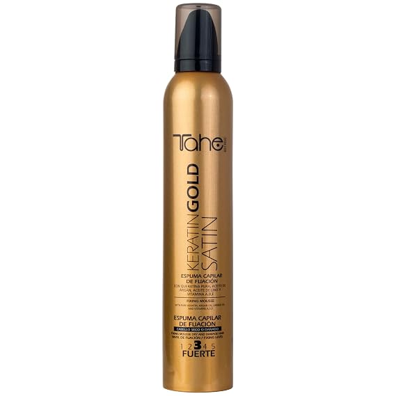 Tahe Keratin Gold Satin Mousse NO. 3 Strong Hold 300 ML