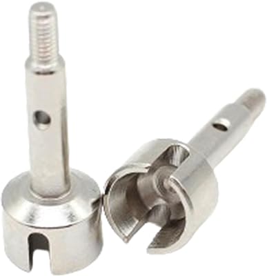 2 Pieces RC Rear Wheel Axle Cups Wheel Stub Axle Shafts, RC Car Accessories,RC Part for Wltoys 124008 124010 1:12 RC Car