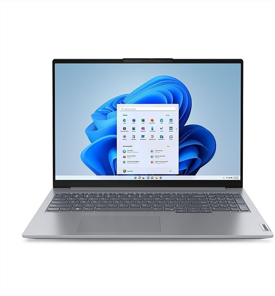 Lenovo ThinkBook 16 Laptop 2024 16” WUXGA 1920 x 1200 Touchscreen, AMD Ryzen 7 7735HS, 8-core, AMD Radeon 680M Graphics, 24GB DDR5, 1TB SSD, Backlit Keyboard, Fingerprint, Wi-Fi 6, Windows 10 Pro