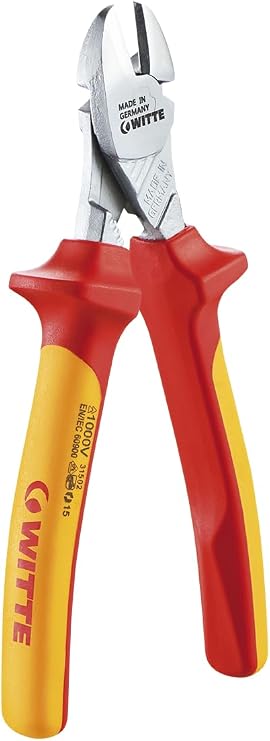 WITTE 31503_1000V Professional Electrician Heavy Duty Side Cutters, 31502