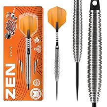 Shot! - Zen Dojo Steel Tip Dart Set | 80% Tungsten Barrels | Front Weighted for Precision | Suitable for All Skill Levels | Made in New Zealand | Innovative Design