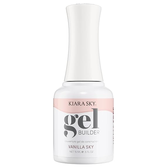 KIARA SKY Hema-Free Builder Nail Gel, Vanilla Sky, 0.5 Fl oz