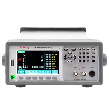 TH2683B Insulation Resistance Tester Megohmmeter, 100K-5T Programmable, 1V-500V, with RS232 USB Handler LCD