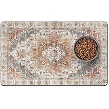 Pet Food Mats for Floor, Absorbent Dog Mat for Food and Water Dispenser Mat, Dog Food Mat Quick Dry Cat Food Mat Pet Supplies