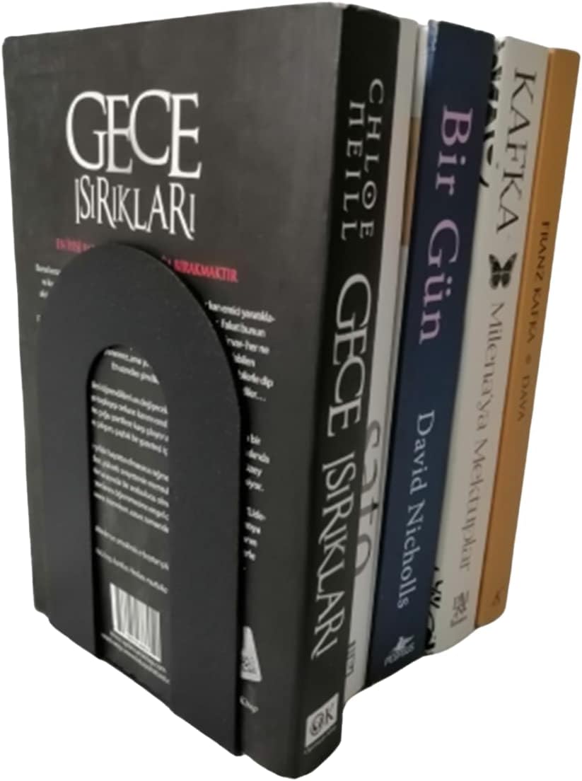 Risingmaber Dekoratif Klasik Metal Kitap Tutucu Kitap Ayracı Hediyeli MK4S