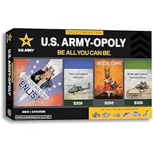 MasterPieces Opoly Board Games - U.S. Army Opoly - Officially Licensed Board Games For Adults, Kids, Family