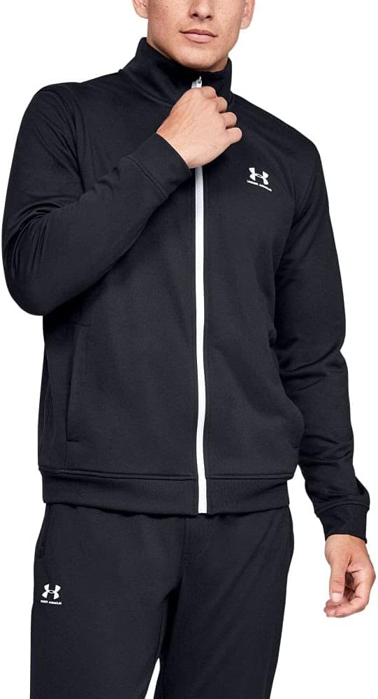 Under Armor 1329293 Sportstyle Tricot Jacket Black Mens Jacket