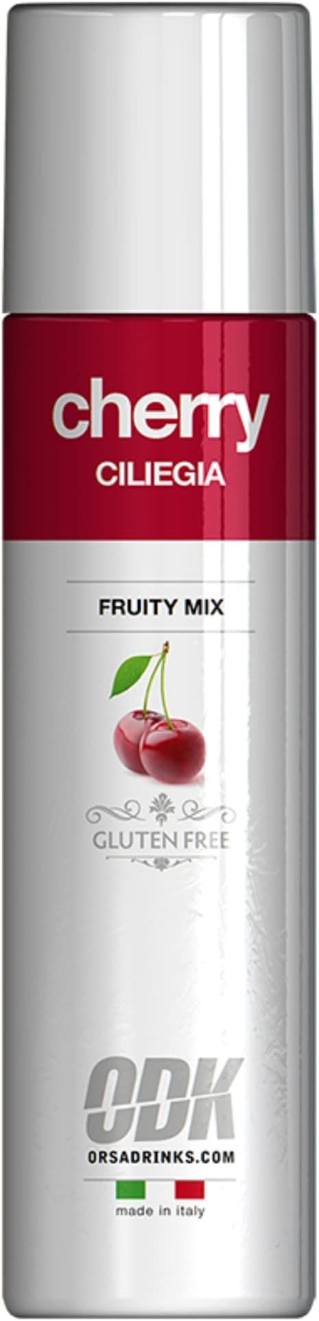 ODK Cherry Puree Infused Fruit Syrup - Cocktails, Smoothies, Cooking, Baking and Desserts - 75cl