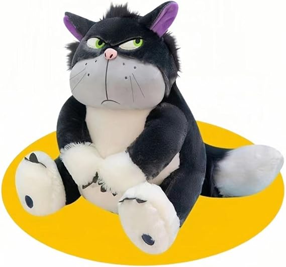 Cute Bad Bad cat Doll Short Plush Doll, Lucifer Mary cat Plush Toys, Quirky Gift Playmate