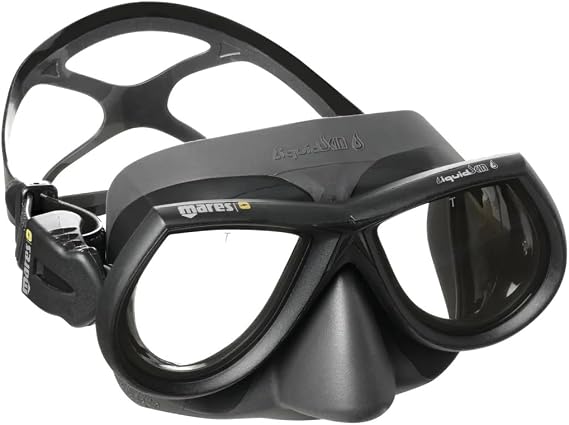 MARES Star Liquidskin Spearfishing Mask for Diving | Bi-Silicone Mask Skirt and Strap | Snorkeling, Water Sports, Underwater