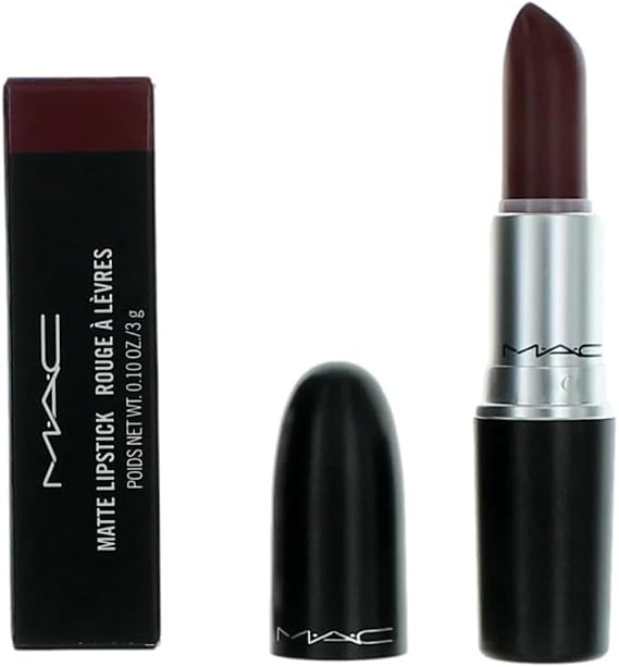 MAC Matte Creamy Lipstick, Intense Reddish-Burgundy Colour, for Unisex-Adults, Glides Softly Over the Lips, 3g