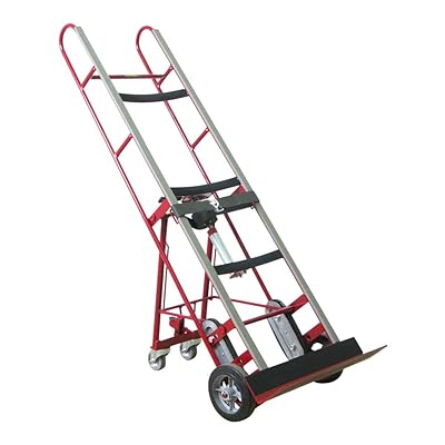 Wesco 230018 Steel Vending Machine Truck with Auto Rewind Ratchet, Polyurethane Wheels, 1200-lb. Load Capacity, 24 Width x 66 Height