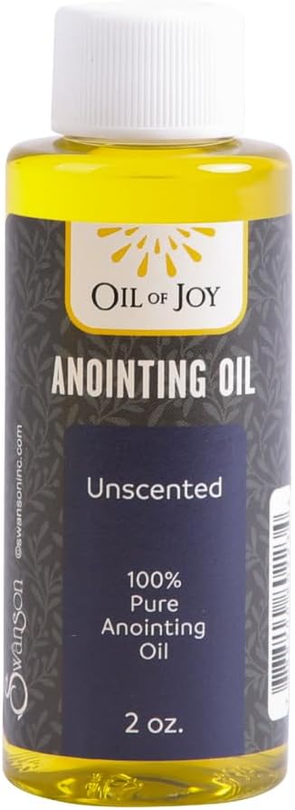 Swanson Christian Products Anointing Oil for Prayers Unscented Oil of Joy 2 Oz