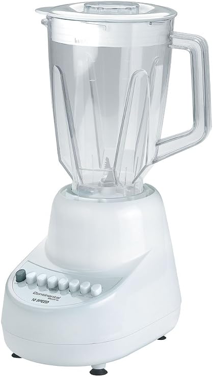 Continental Electric White 10 Speed Blender