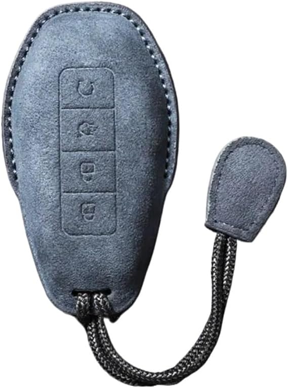 Ultra Suede Car Key Fob Cover Compatible For Denza B5/B8(Army green)