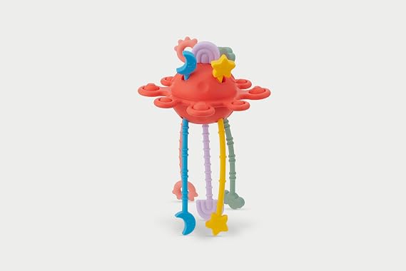 tickit Silisoft Zip Pull Sensory Toy, Colourful Tentacles