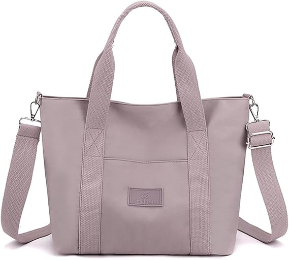 Nylon Tote Bag for Women Waterproof Cross Body Handbags Purses with Zipper Pocket Shoulder Bag Ladies Casual Satchel