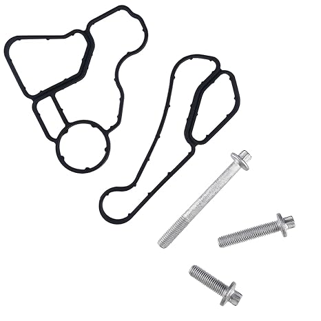 Engine Oil Filter Housing Bolt & Gasket & Cooler Seal Set Fit for BMW
