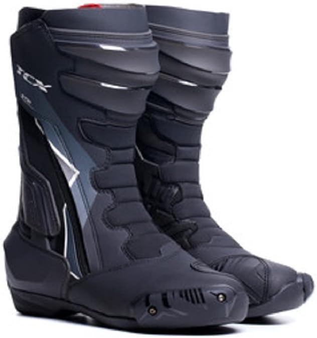 TCX Damen S-tr1 LadyDamen-Motorradstiefel Sportstiefel Obermaterial aus Mikrofaser Seitlicher Elastischer Reißverschluss und Klettverschluss