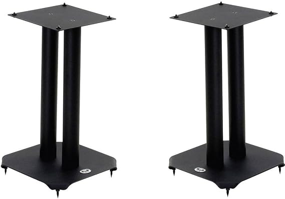 B-Tech Atlas BT604 Speaker Stand - 50 kg Load Capacity - 40 cm Height - Steel - Black