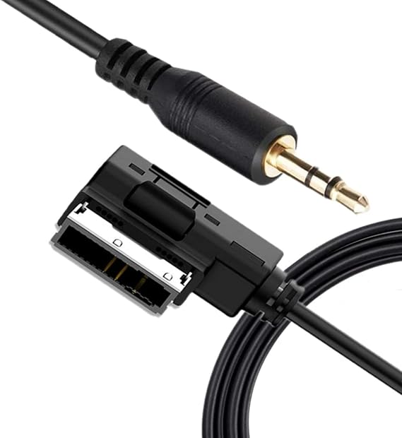 LITEMATIRA AMI MDI AUX Cable Music Interface Adapter 3.5 mm Jack Aux-in Cord Compatible with A1 A3 A4 A5 A6 A7 A8 Q3 Q5 Q7 TT & Volkswa-ge